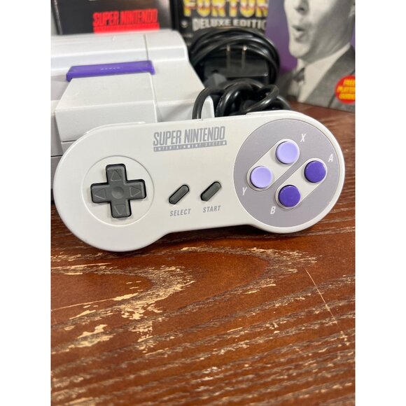 Super Nintendo Entertainment System Console Bundle W/ Controllers Games & Manual - Picture 3 of 14